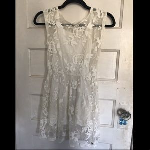 White lacy Hollister summer dress